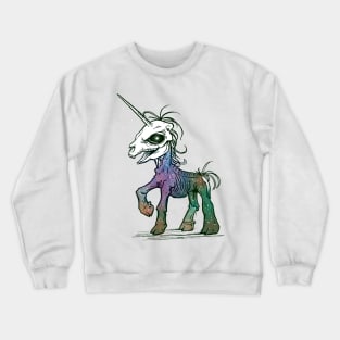 Zombie Unicorn Skull Crewneck Sweatshirt